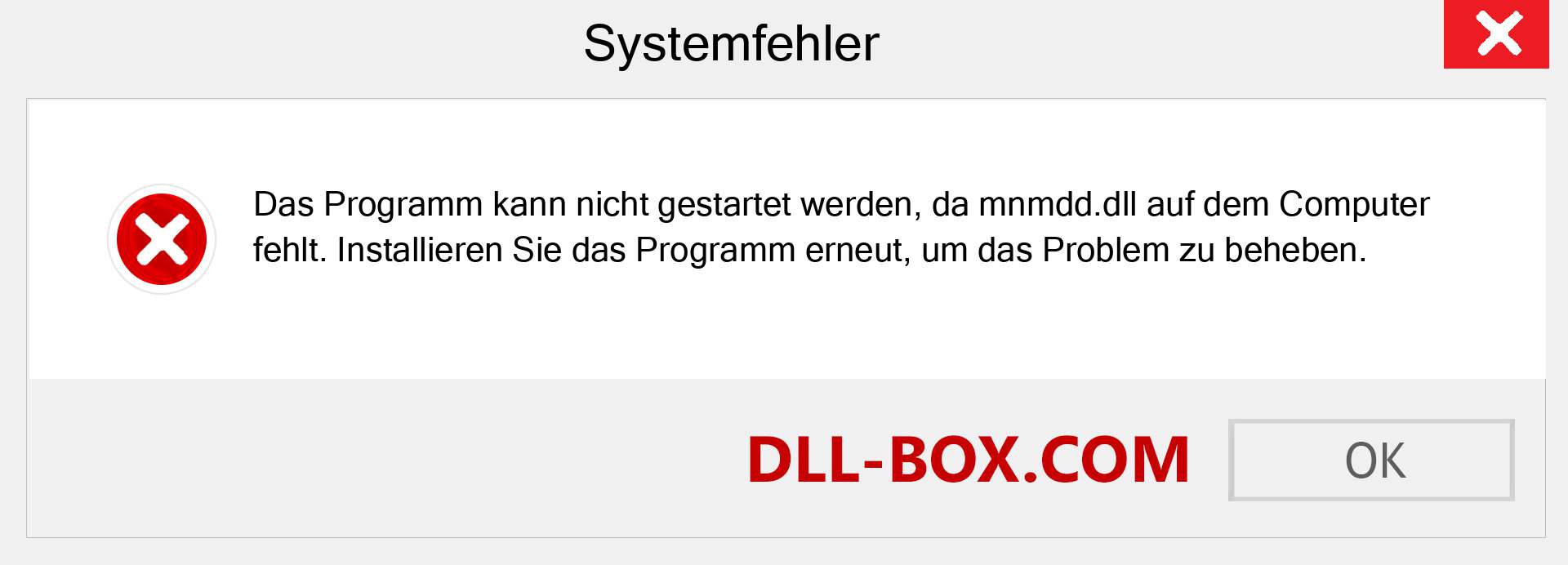 mnmdd.dll-Datei fehlt?. Download für Windows 7, 8, 10 - Fix mnmdd dll Missing Error unter Windows, Fotos, Bildern