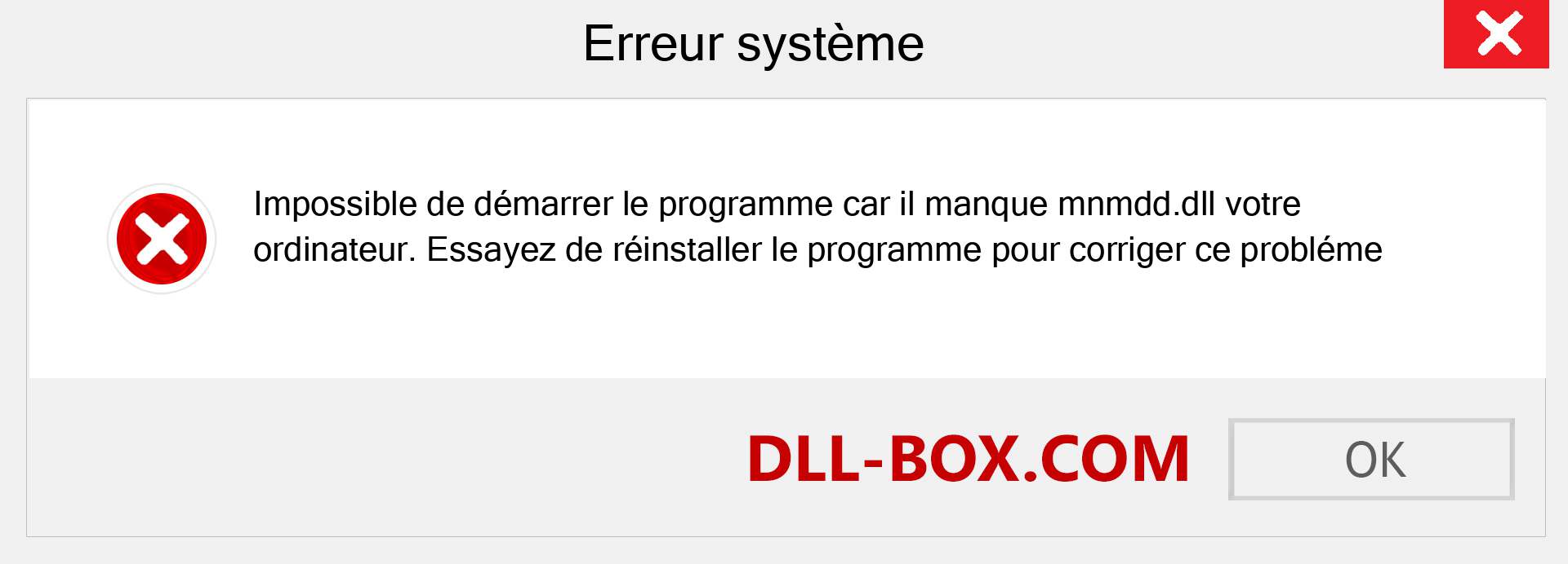 Le fichier mnmdd.dll est manquant ?. Télécharger pour Windows 7, 8, 10 - Correction de l'erreur manquante mnmdd dll sur Windows, photos, images